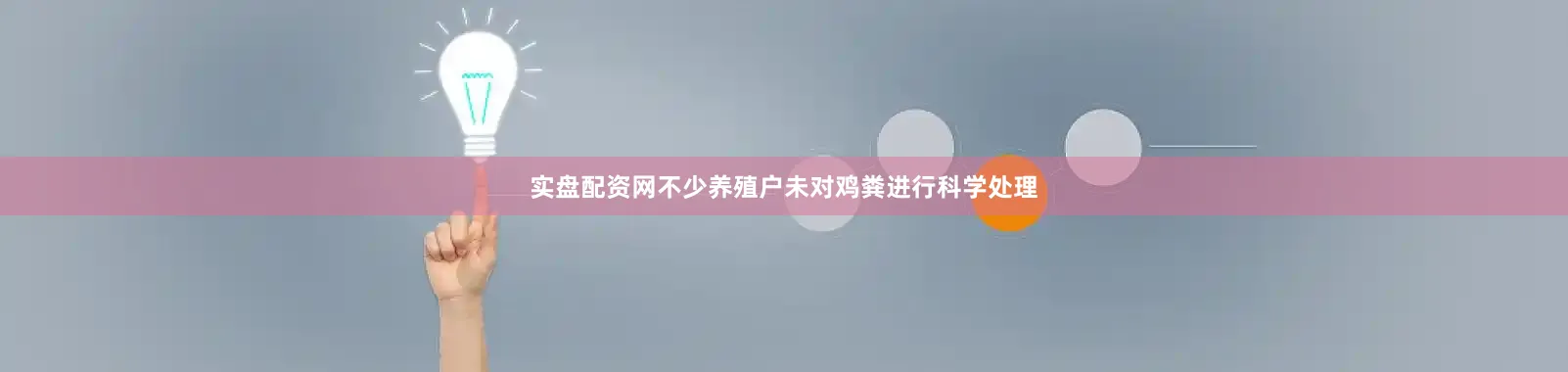 实盘配资网不少养殖户未对鸡粪进行科学处理
